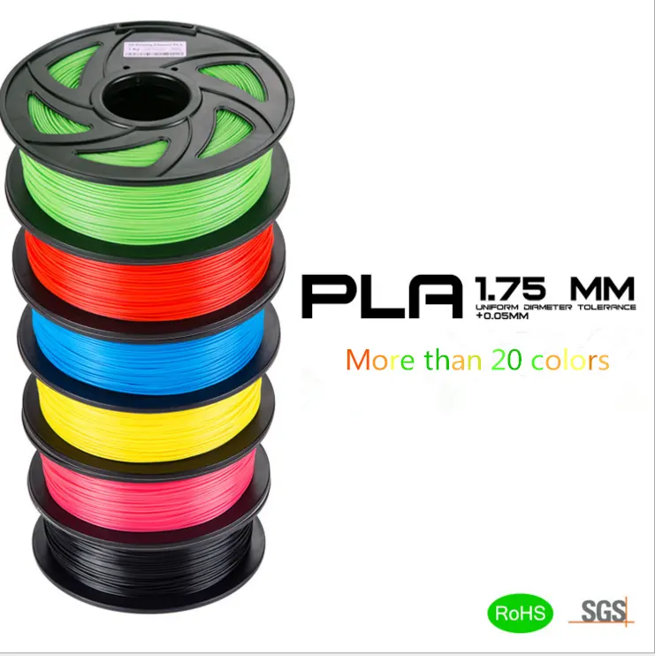 Most popular 3D printing materials PLA ABS Carbon Fiber Wood Flexible TPE HIPS Nylon 3d printer filament