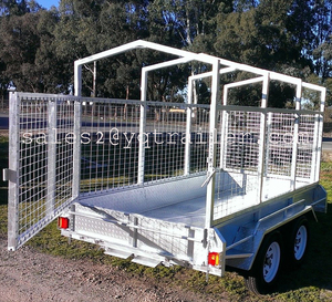 8X5 8X6 10X5 10X6 12X6 Volledig Gelast Tandem Box Kooi truck Auto Cargo Utility Utv Trailer