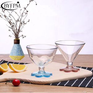 Champagne Plastic Goblet Glass Raymond transparent Customization Personalized - Product Image 5