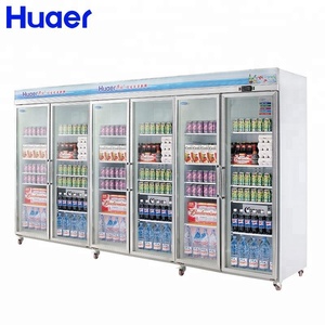 Huaer beverage coke cooler refrigerator upright glass door <strong>chiller</strong> 6 <strong>convenience</strong> <strong>store</strong> - Product Image 4