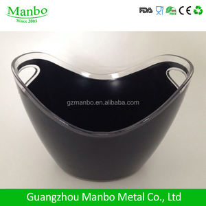 Toptan ucuz fiyat özelleştirilmiş mat renk plastik bira şişesi soğutucu buz kovası - Product Image 4