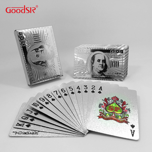 GS-18112 Plastic Playing Cards Custom Printing Silver Foil Playing Card