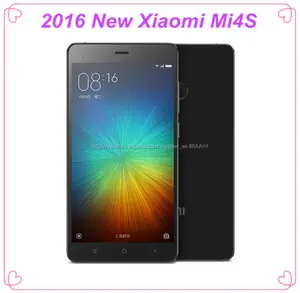 2016 Original Mi4s mobile phone Xiaomi 64 bits FDD LTE 4G de identificación por huellas dactilares 3GB Ram 64 GB ROM smart phone