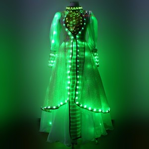 LED ballroom dance dress, vestidos de baile irlandés - Product Image 3