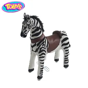 zebra ride on pony horse toys walking toy horse