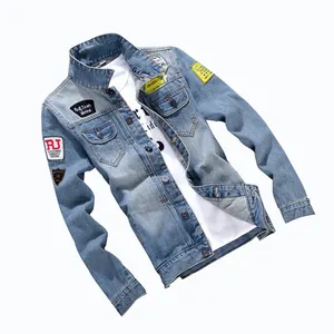 9005 giacca di jeans personalizzati In all'ingrosso all'ingrosso giacca di jeans fornitori