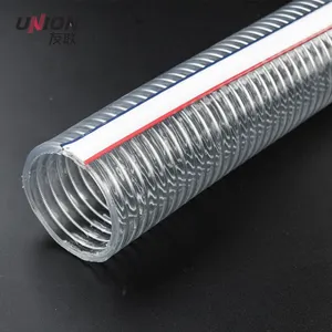 2022 hot sale steel wire reinforced spring pvc hose pipe