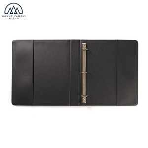Conference genuine leather faux leather binder portfolio for office