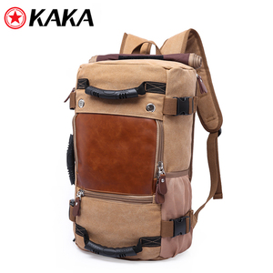 Factory Best Seller Outdoor <strong>Rucksack</strong> <strong>Camping</strong> Travel Black Canvas Men Hiking Travel Custom Laptop Backpack - Product Image 3