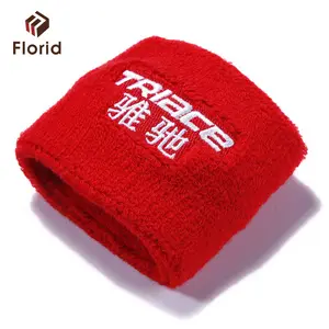 Polyester material Sweatband embroidered wrist sweatbands head sweatband with custom logo