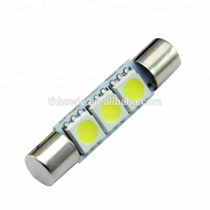 Ampoule LED pour voiture <span class=keywords><strong>28MM</strong></span> T6 Socket 3 SMD Fuse Festoon 5050 Chip <span class=keywords><strong>C5W</strong></span>, lumière de rétroviseur de pare-soleil, source de lumière intérieure de voiture, lampe de dôme DC 12V - Product Image 4