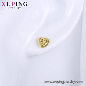 95953 مجوهرات Xuping 24K مطلية بالذهب الصين بالجملة شكل قلب وأقراط - Product Image 6