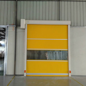 Entrada de tráfico exterior automática <span class=keywords><strong>Garaje</strong></span> de acción rápida Estacionamiento Tela de PVC <span class=keywords><strong>Puerta</strong></span> de <span class=keywords><strong>vinilo</strong></span> enrollable de alta velocidad - Product Image 2