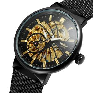 Orologi T-winner Personalizzati con Logo, Automatici Scheletrati, Cinturino in Acciaio Inox, Resistenti all'Acqua 3ATM, Orologio da Polso da Uomo - Product Image 6