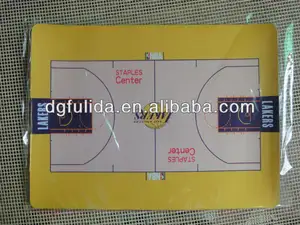 国際バスケットボールコート3MM厚黄色マウスパッドOPPバッグパッケージ付き