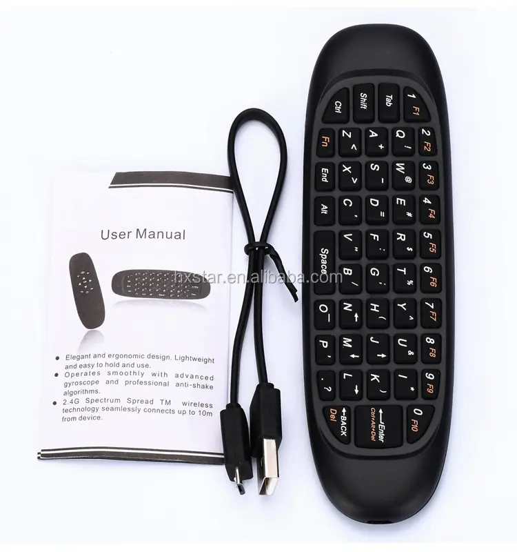 c120 T10 air mouse multifunctional 2.4g mini fly air gyro mouse wireless keyboard