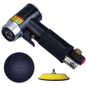 2 "3" Air Excentrische Schuurmachine Pneumatische Excentrische Polijstmachine Mini Air Die Grinder Air Hoek Sander Met 2 schuren Pads - Product Image 2