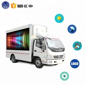 China NEW 4X2 FOTON small mobile LED advertising display trucks sale