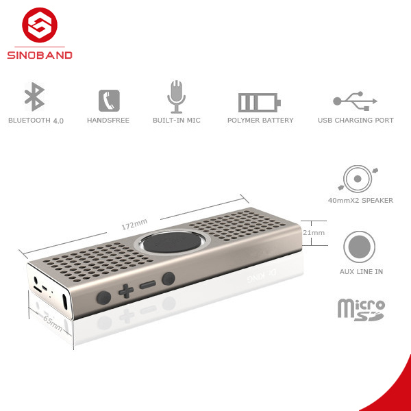Mini portable bluetooth président, en alliage d'aluminium présidentutilisez, puissant son fort et clair avec des basses