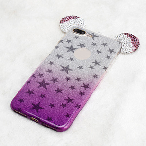 De dibujos animados lindo orejas de ratón brillo <span class=keywords><strong>encendido</strong></span> funda de TPU para <span class=keywords><strong>IPhone</strong></span> 8 plus caso - Product Image 2