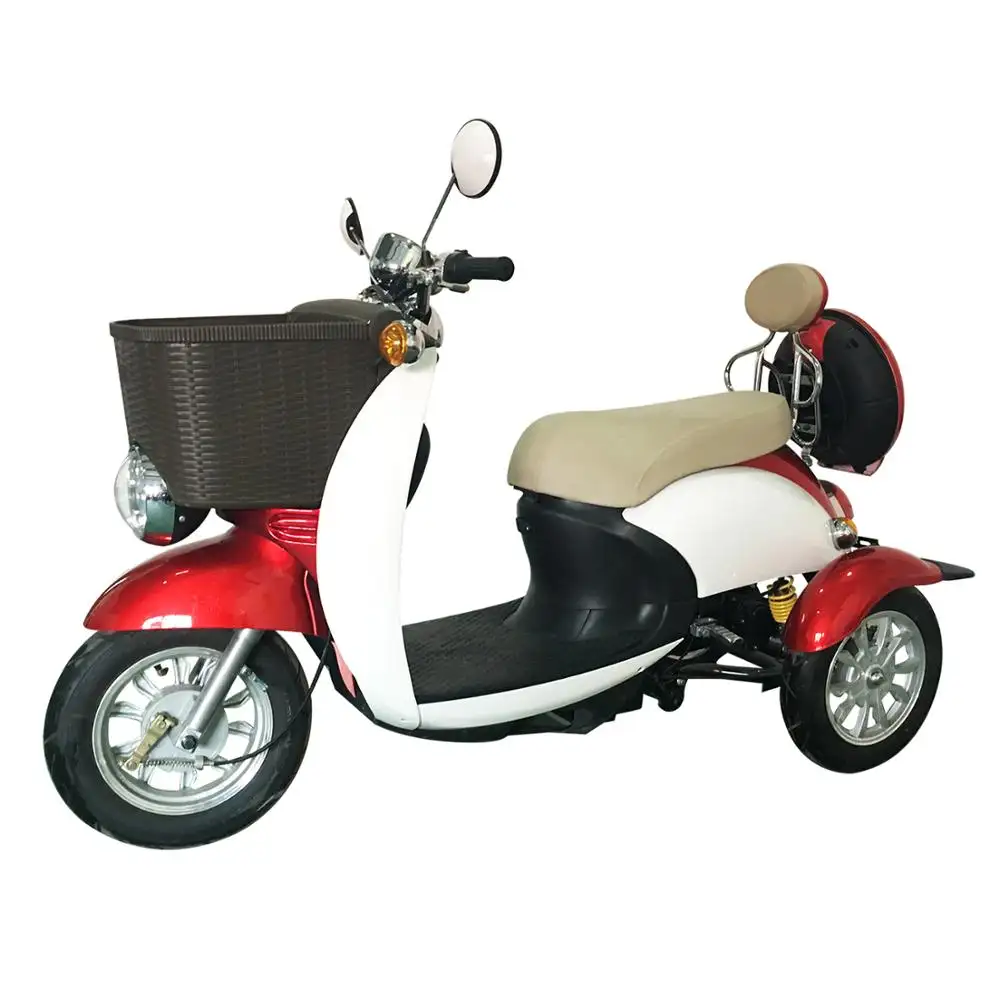 48V 20AH 500W Best Price 3 Wheel Electric Scooter With Front Basket
