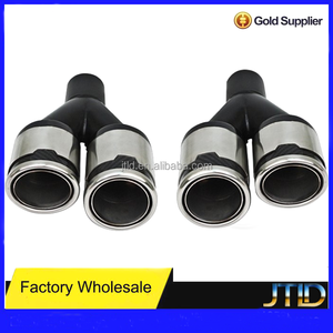 Double embout d'échappement universel pour voiture, 1 pc, en acier inoxydable, style reus - Product Image 2