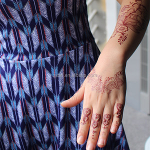 Belleza etiqueta 2016 <span class=keywords><strong>Henna</strong></span> flecha cadena oro plata hoja láser holográfico metálico <span class=keywords><strong>temporal</strong></span> tatuaje Flash Diseño proveedor - Product Image 2