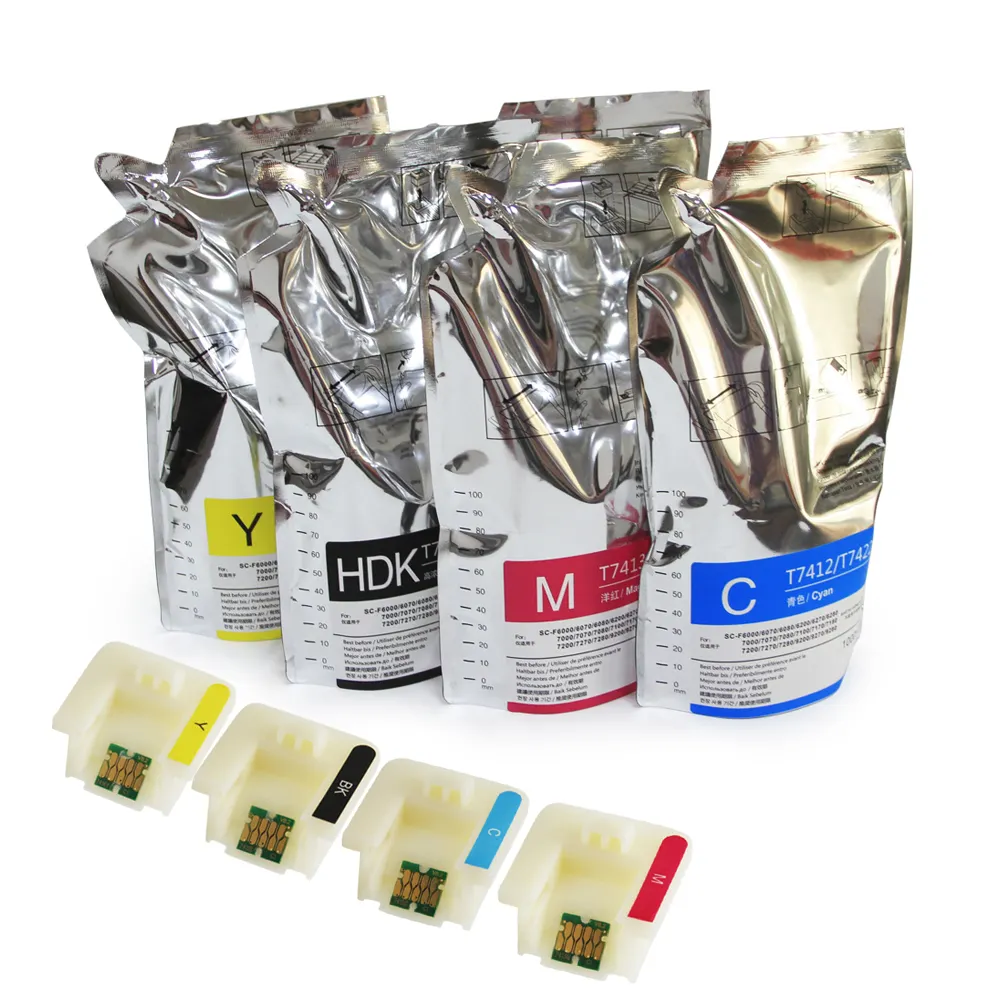 Ocinkjet 1000 ml/sac Encre à colorant de sublimation pour EPSON Surecolor F9380 F6000 F6070 F6200 F6270 F7000 F7070 F7100 Encre de transfert de chaleur CN