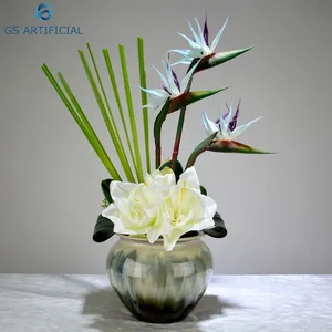 Flor artificial strelite reginae aiton, novo produto, simulação céu, planta de flores