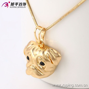 Pendentif en laiton xup, bijoux à la mode en or, tête de <span class=keywords><strong>chien</strong></span>, animal tendance, vente en gros, 32523 - Product Image 6