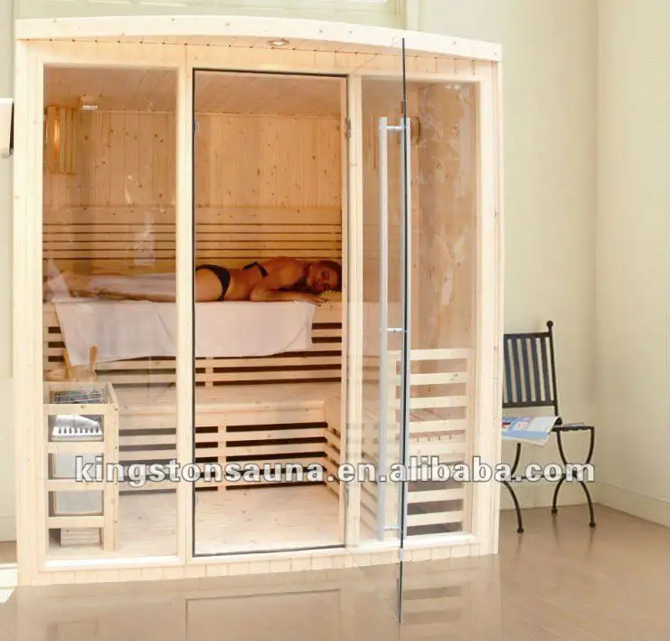 (Promoción) increíble diseño puerta de cristal sauna, sauna en venta