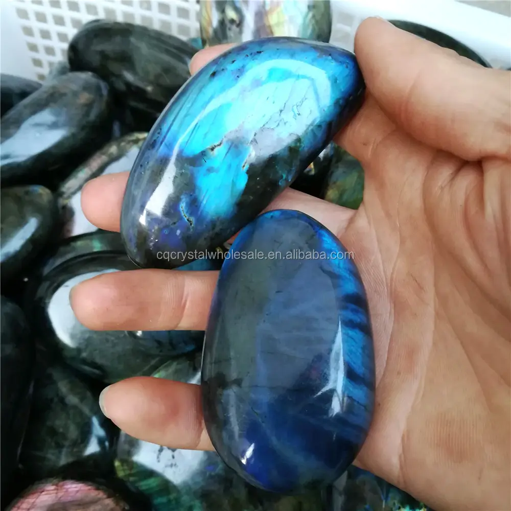 गर्म बिक्री दुर्लभ नीला Labradorite पॉलिश हीलिंग क्रिस्टल पत्थर