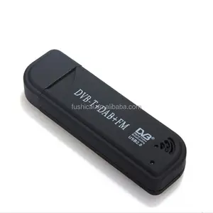 Mini USB 2.0 DVB-T Receiver Dongle MPEG4 TV Tuner Set-Top box với thoa + Kỹ thuật số và FM Đài phát thanh hỗ trợ