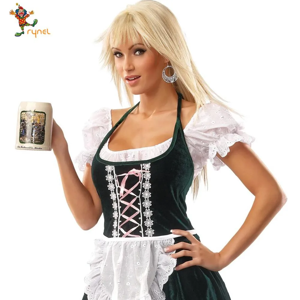 BSWC0013-Disfraz de chica alemana, traje Sexy de Oktoberfest