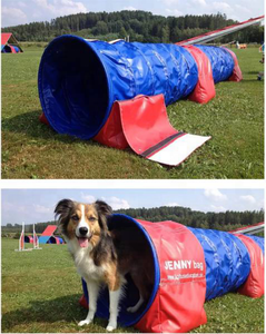 Polyester Tissu D'agilité De Chien Pratique Tunnel Conduit Flexible Avec Sac De Transport - Product Image 2