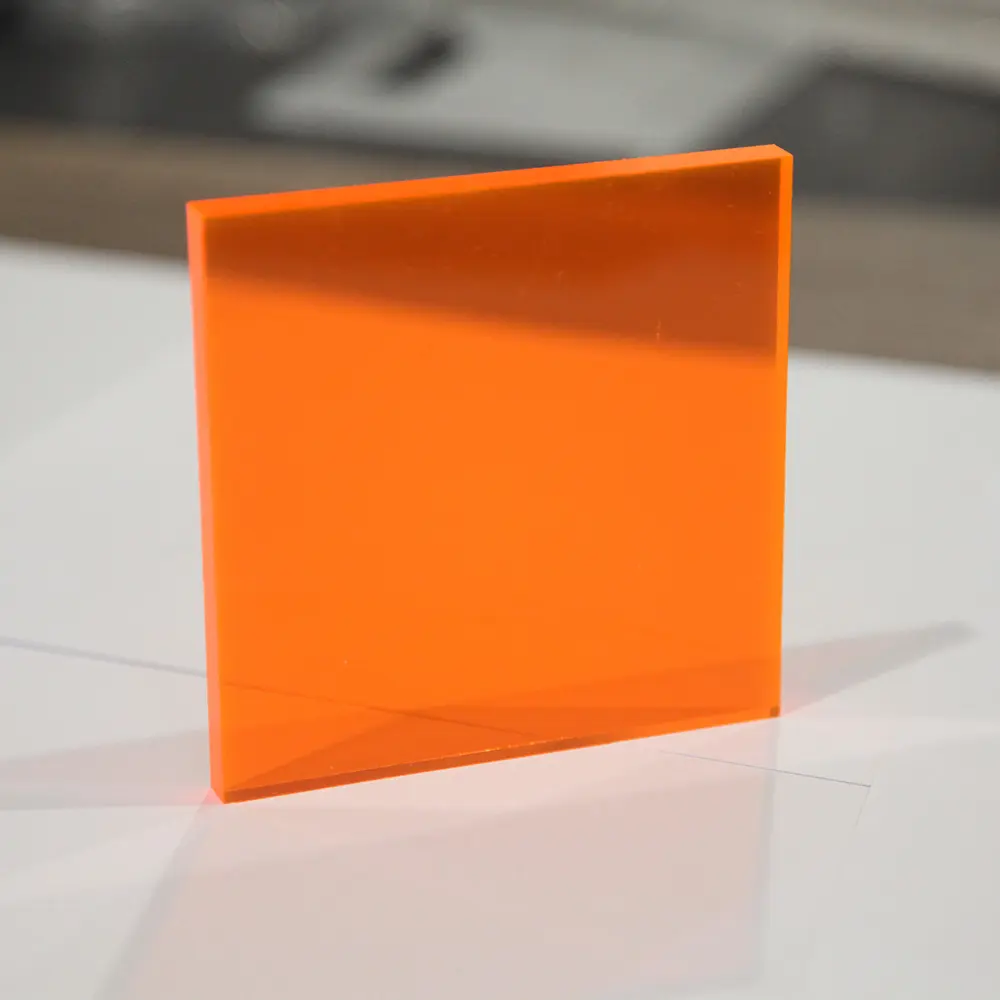XINTAO Oranje Doorschijnend acryl kleur blad op plastic