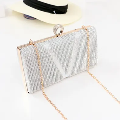 Wholesale New Style Designer diamond lady handbag rhinestone crystal party evening clutch bag women