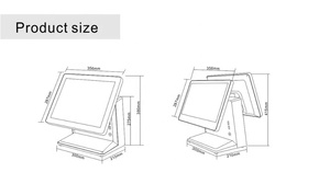 15 inch Màn Hình Cảm Ứng POS Thiết Bị Đầu Cuối Tất Cả trong Một đối với Nhà Hà<span class=keywords><strong>ngM</strong></span>àn Hình cảm ứng Hệ Thốngột cho - Product Image 5