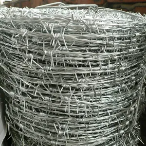 Malla de alambre con alambre de púas para seguridad de granja, 50x50mm