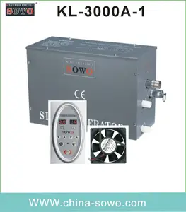 Generator uap keperakan dipakai di rumah 3-12kw mesin uap SOWO generator uap panel kontrol sauna