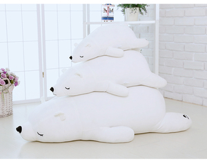 PP pamuk ile dolu büyük bir kutup ayısı uyku yastığı şeklinde süper yumuşak peluş oyuncak - Product Image 5