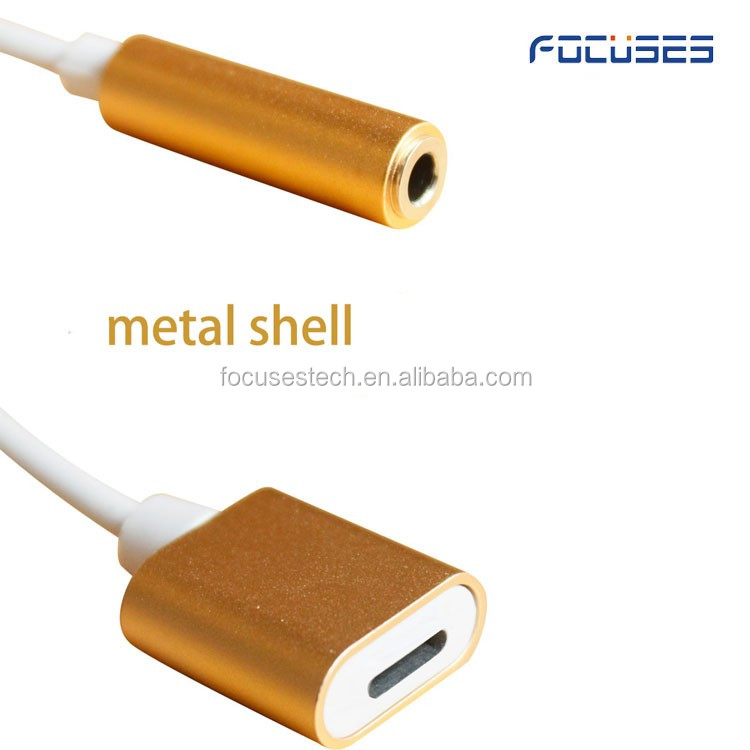 8Pin a Adaptador de Audio para el iphone 7,2 de 1 Pines cargador y 3.5mm Jack de Auriculares de Cable para el iphone 7/7 Plus
