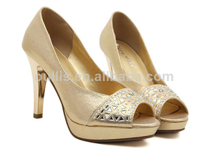 de oro sandalias de mujer sexy zapatos de boda ph3061 - Product Image 1