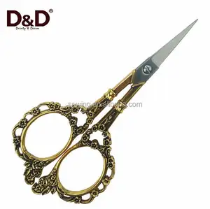 D & D 1 pc Vintage Antique Scissors Fabric Cutting Plum Blossom Tailor Scissor Diy Sewing Tool 3 Colors