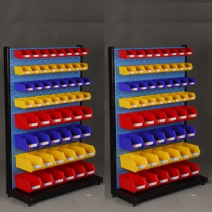Fixed Louvered Panel for Wall Mounted Storage Bins