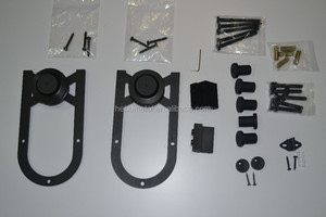 Top Monté <span class=keywords><strong>Coulissante</strong></span> National Grange Quincaillerie De <span class=keywords><strong>Porte</strong></span> Rouleaux Pistes Ensemble <span class=keywords><strong>pour</strong></span> Double Portes - Product Image 3