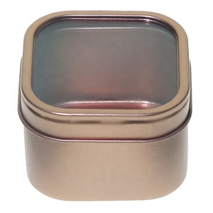 Bán Buôn Quảng Trường Kim Loại Hộp Thiếc Với Cửa Sổ Rõ Ràng Nắp Cho Kẹo Mints <span class=keywords><strong>Tin</strong></span> <span class=keywords><strong>Can</strong></span> - Product Image 4