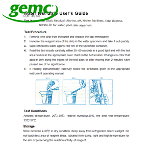 100 Đếm Thử Nghiệm Nước Hồ Bơi 4 Chiều & Dải Thử Nghiệm Nước Spa Thích Hợp - Product Image 4