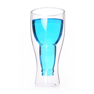12 <strong>ounce</strong> <strong>of</strong> double walled <strong>of</strong> Pyrex clear CRYSTAL beer vessels - Product Image 3