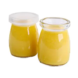 50ml 100ml 150ml 200ml Klar pudding jar glas joghurt glas mit deckel